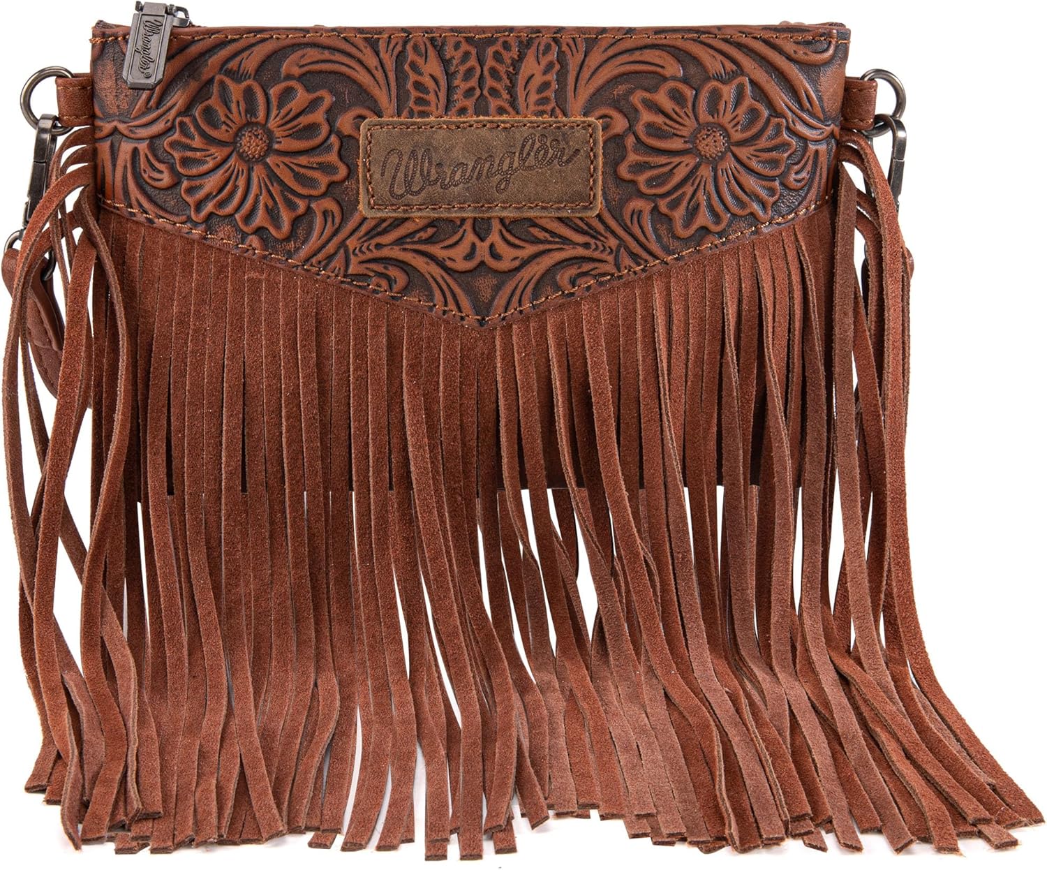 Wrangler Crossbody Small Purse for Women Wristlet Fringe Bag Western Purse - Image 7