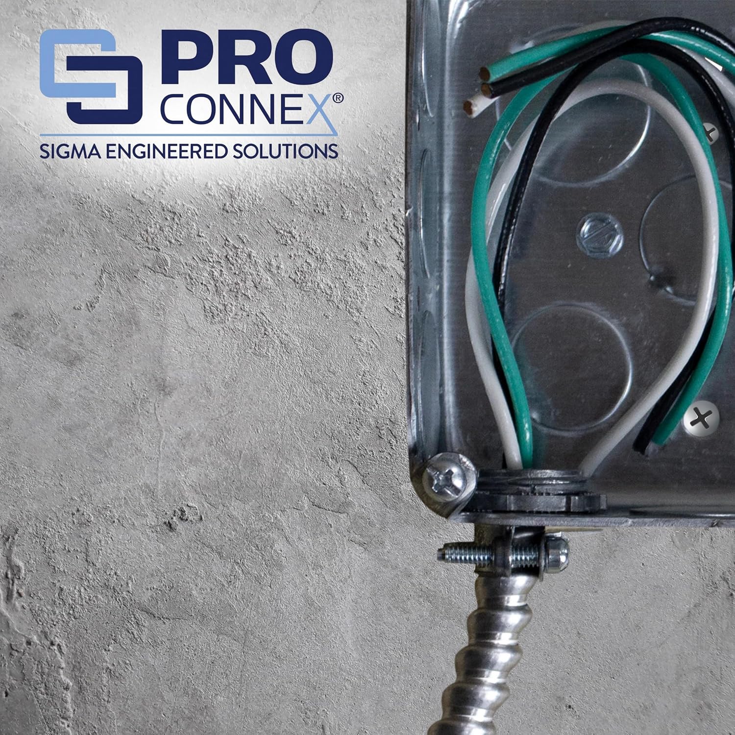 SIGMA ENGINEERED SOLUTIONS ProConnex C-510 Combination Connector 3/8" AC/MC/Flex 100-Pack