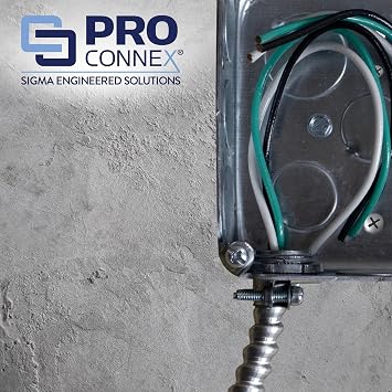 Sigma ProConnex C-510 3/8 AC/MC/Flex Combination Connector, 100-Pack