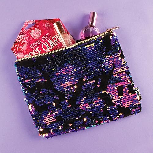 Miniatura 5 de Fashion Angels Bolsa de terciopelo y lentejuelas mágicas dispersas, color rosapúrpura