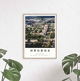 Hrodna Poster Colorful Print, Wall Print Travel Belarus Poster Hrodna Photo Colorful, Wall Travel Belarus Photo,211