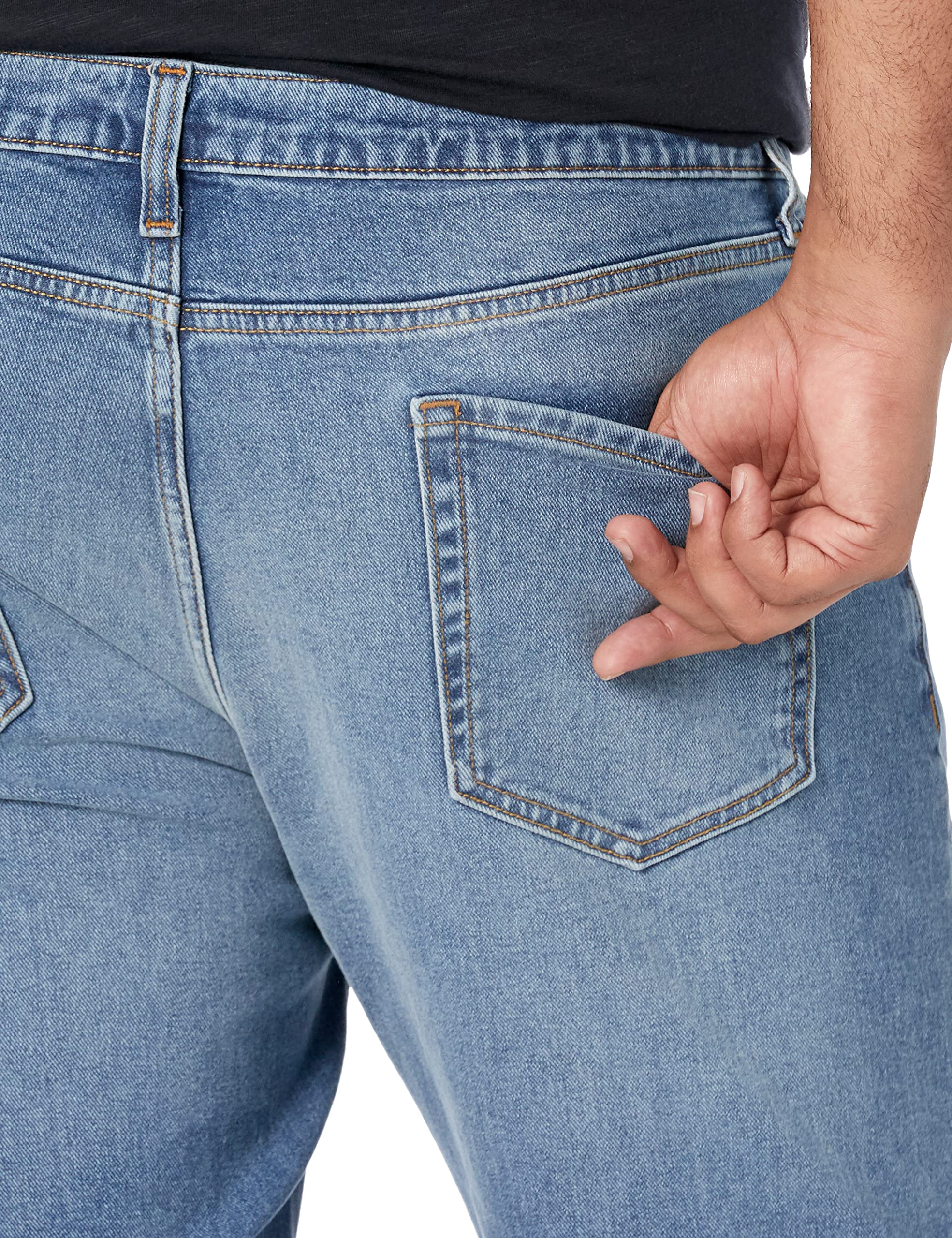 Amazon Essentials Jeans Slim Fit Elasticizzati, Bootcut - colori fuori produzione Uomo