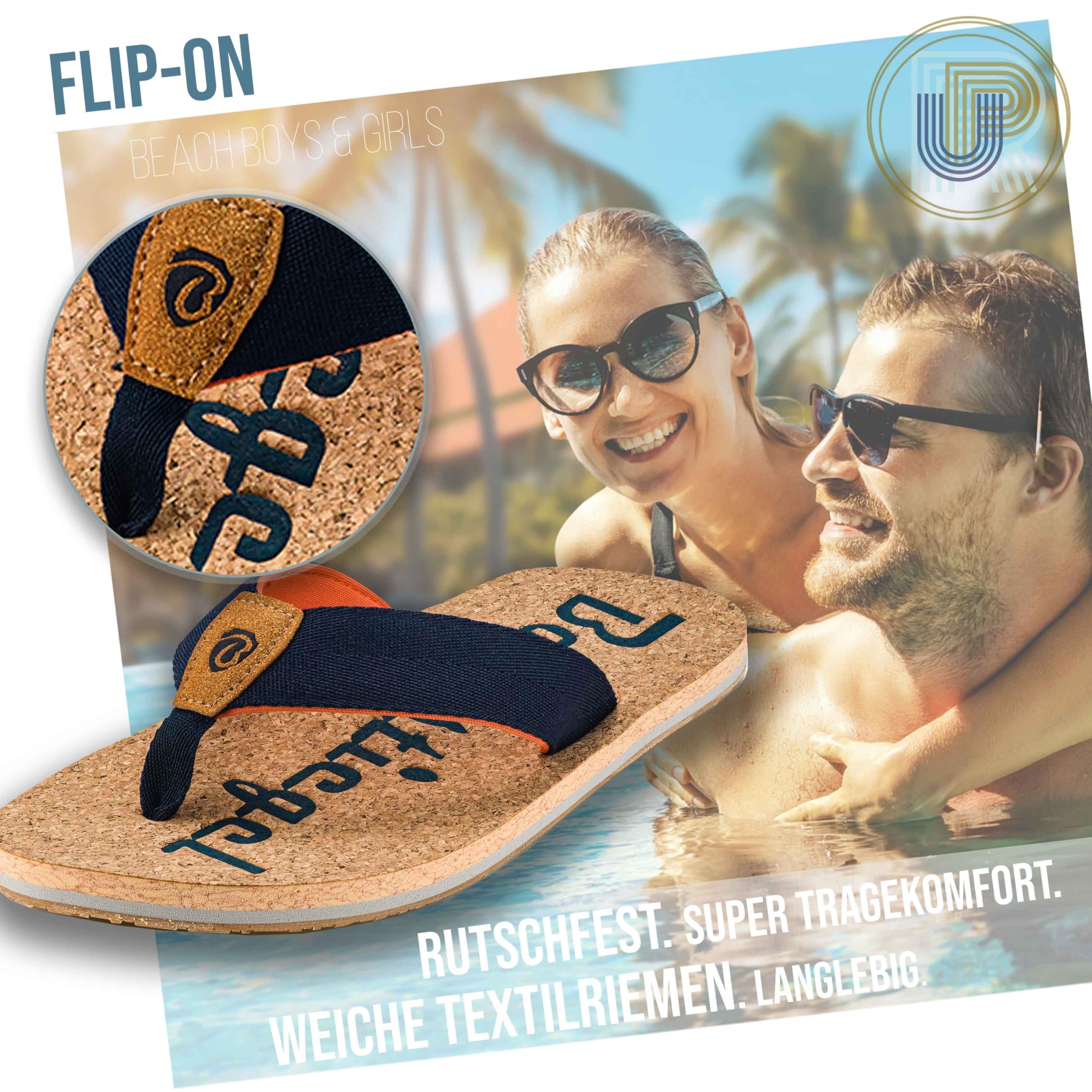 Ultrapower Flip-on Tongs pour Hommes et Femmes | Mules | Chaussons de Douche | Semelle antidérapante