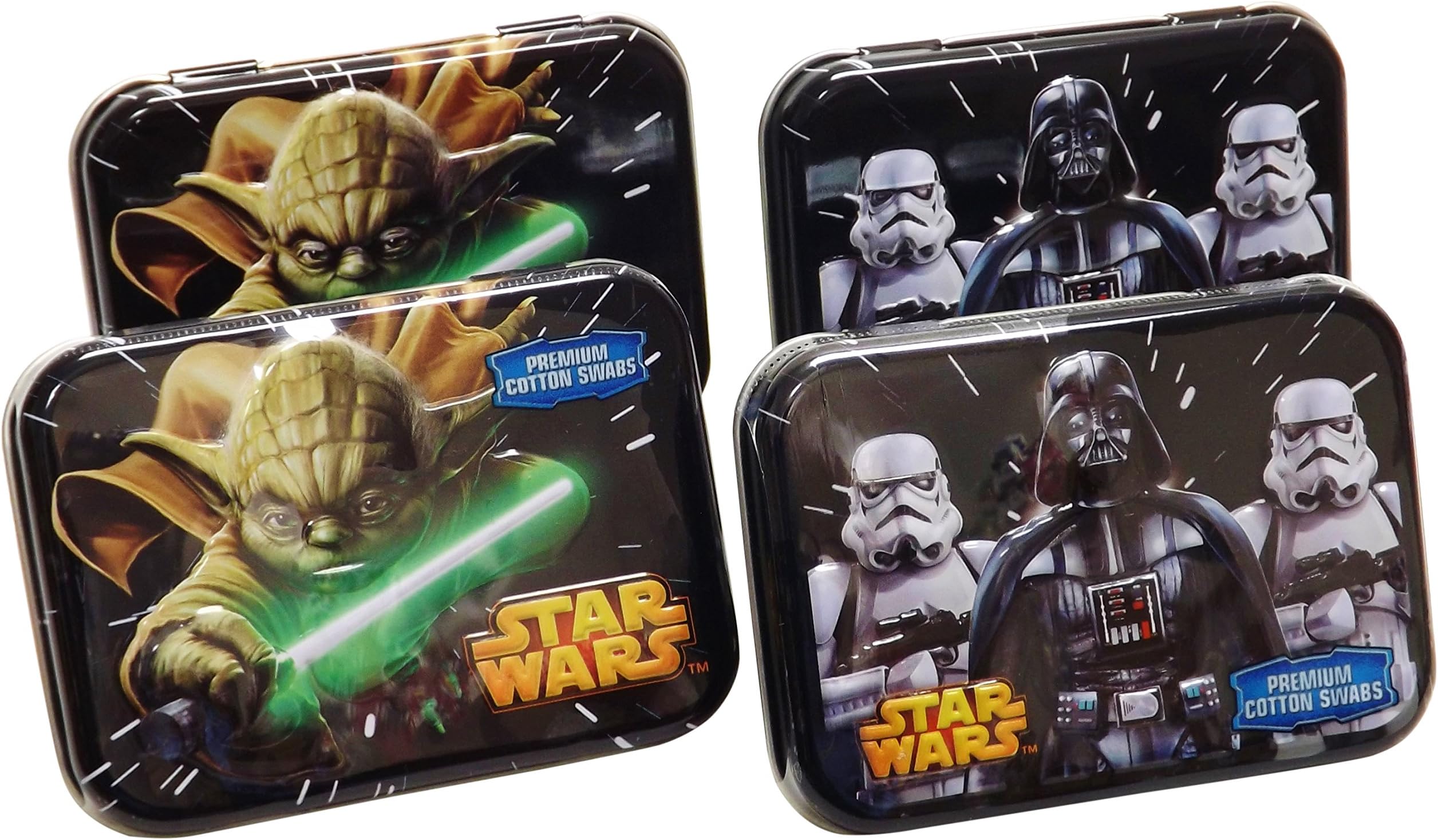 Cotton Buds Classics Cotton Swab Tins, Star Wars, 4 Count