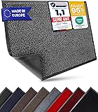 Entrando Fußmatte 40x60 cm rutschfest & waschbar – Schmutzfangmatte für Innen & Außen, flach & pflegeleicht, ideal als Türvorleger oder Eingangsteppich (Anthrazit Schwarz) Anthrazit Schwarz 40 x 60 cm (Rechteckig)