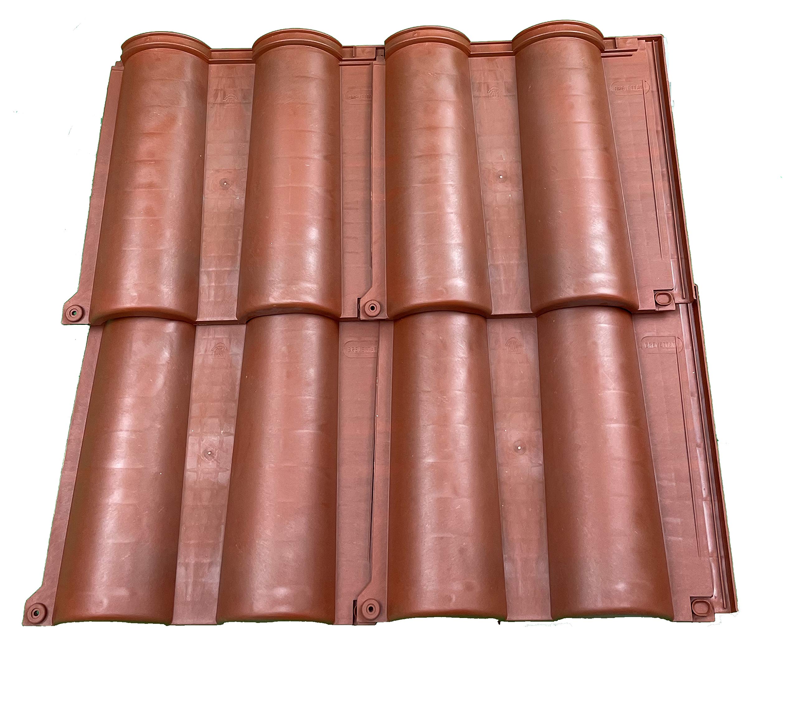 EINSIDE Tegole in plastica doppia onda, Terracotta, 17 pezzi | Copertura 1,95 m²