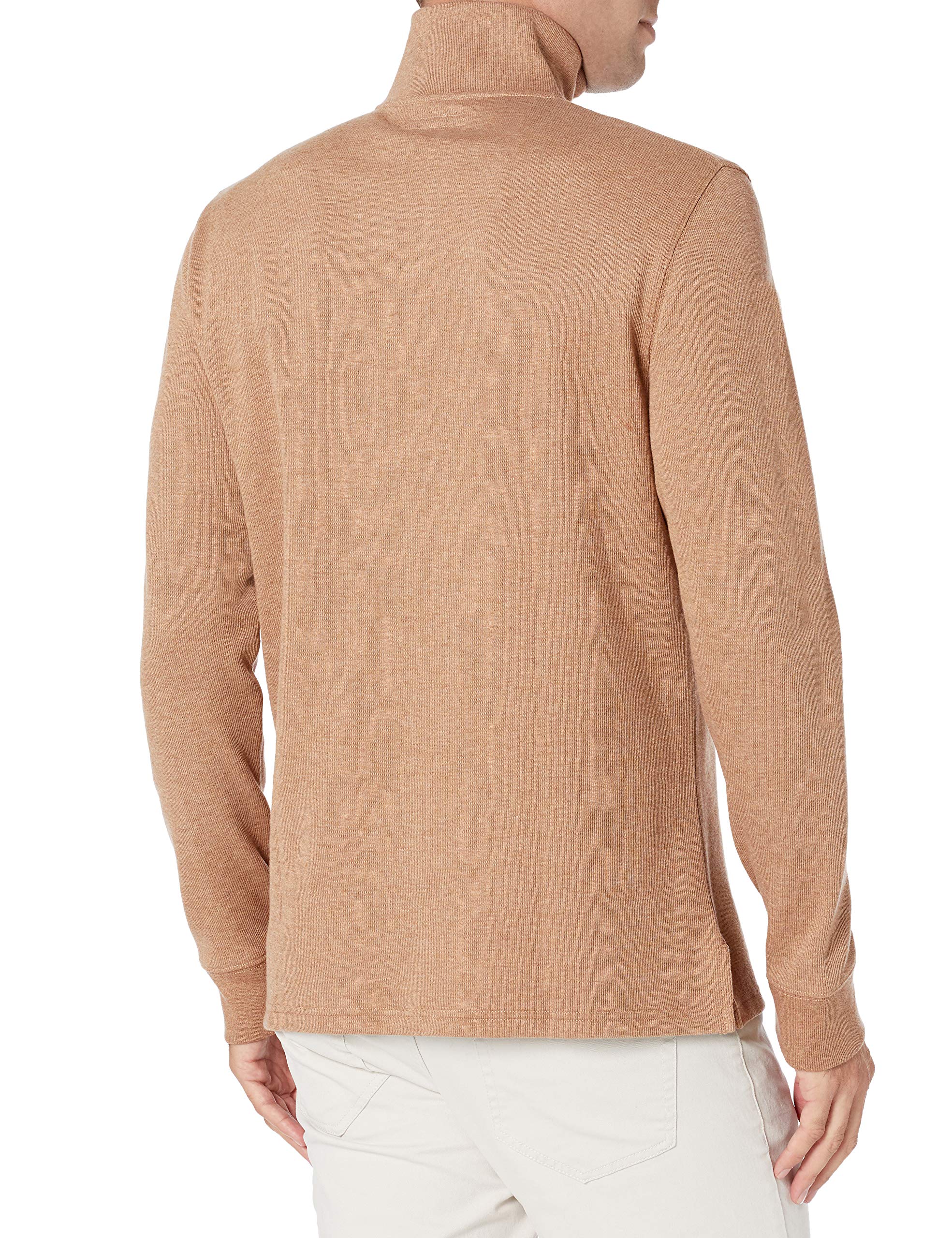 Amazon Essentials Maglione a Coste Francesi con Zip Corta Uomo