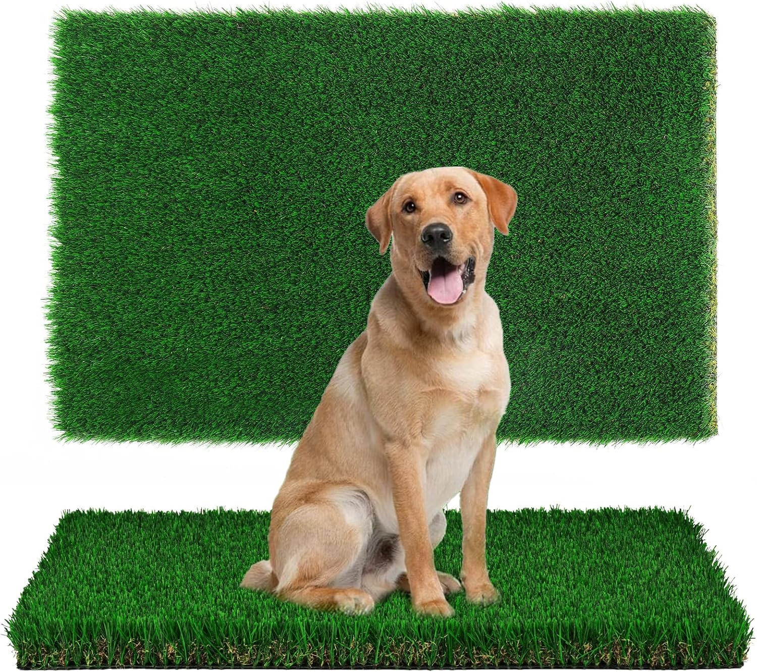 Fake Grass Pee Pad for Dogs - 31.5*39.4inch Washable, Dog Potty Training Grass, Artificial Turf Pet Grass Mat Outside, Patio Grass Rugs Indoor Outdoor, Garden Lawn Decoration 31.5*39.4 inch