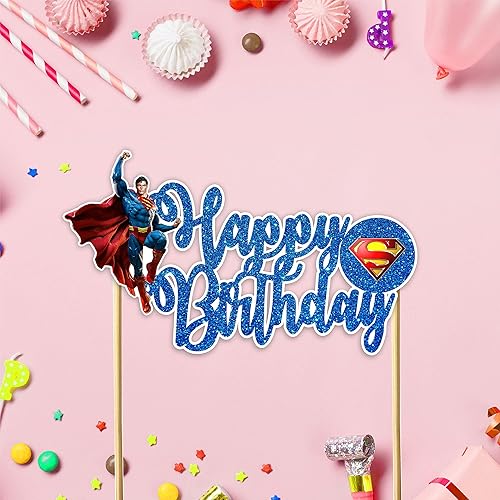 Miniatura 3 de Seyal Suprman - Decoración para pastel de cumpleaños