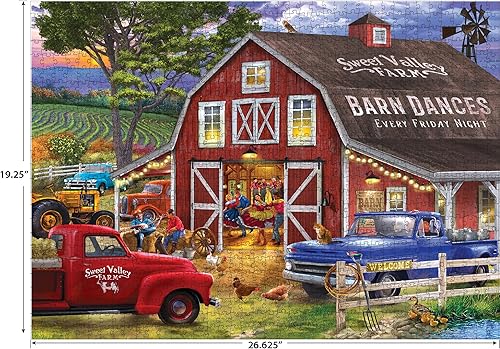 Miniatura 3 de The Barn Dance, Chris Bigelow Country Collection - Rompecabezas de 1000 piezas