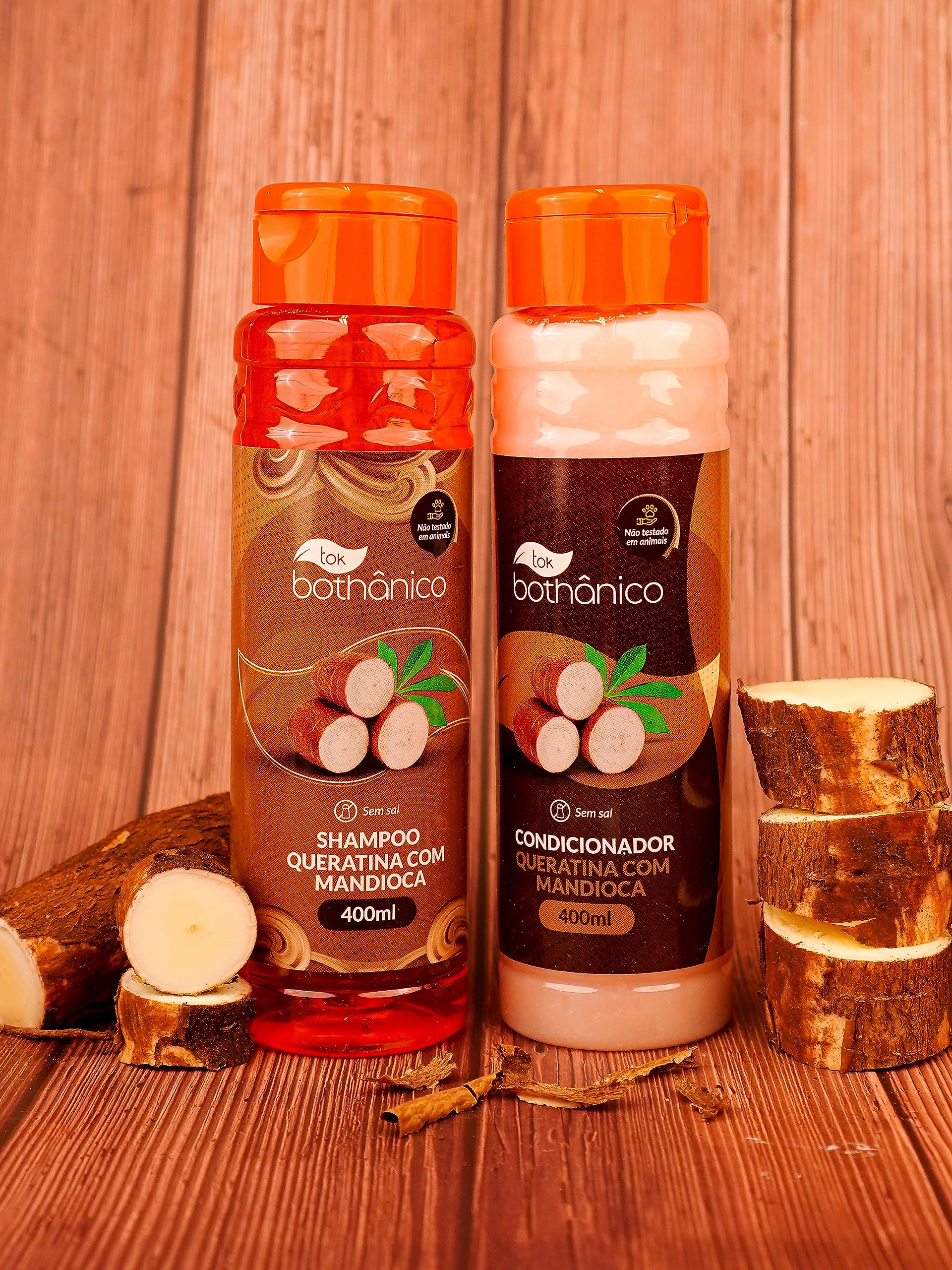 Tok Bothanico - Kit Tok Bothanico Sh+Cond 400Ml Queratina/Mandioca