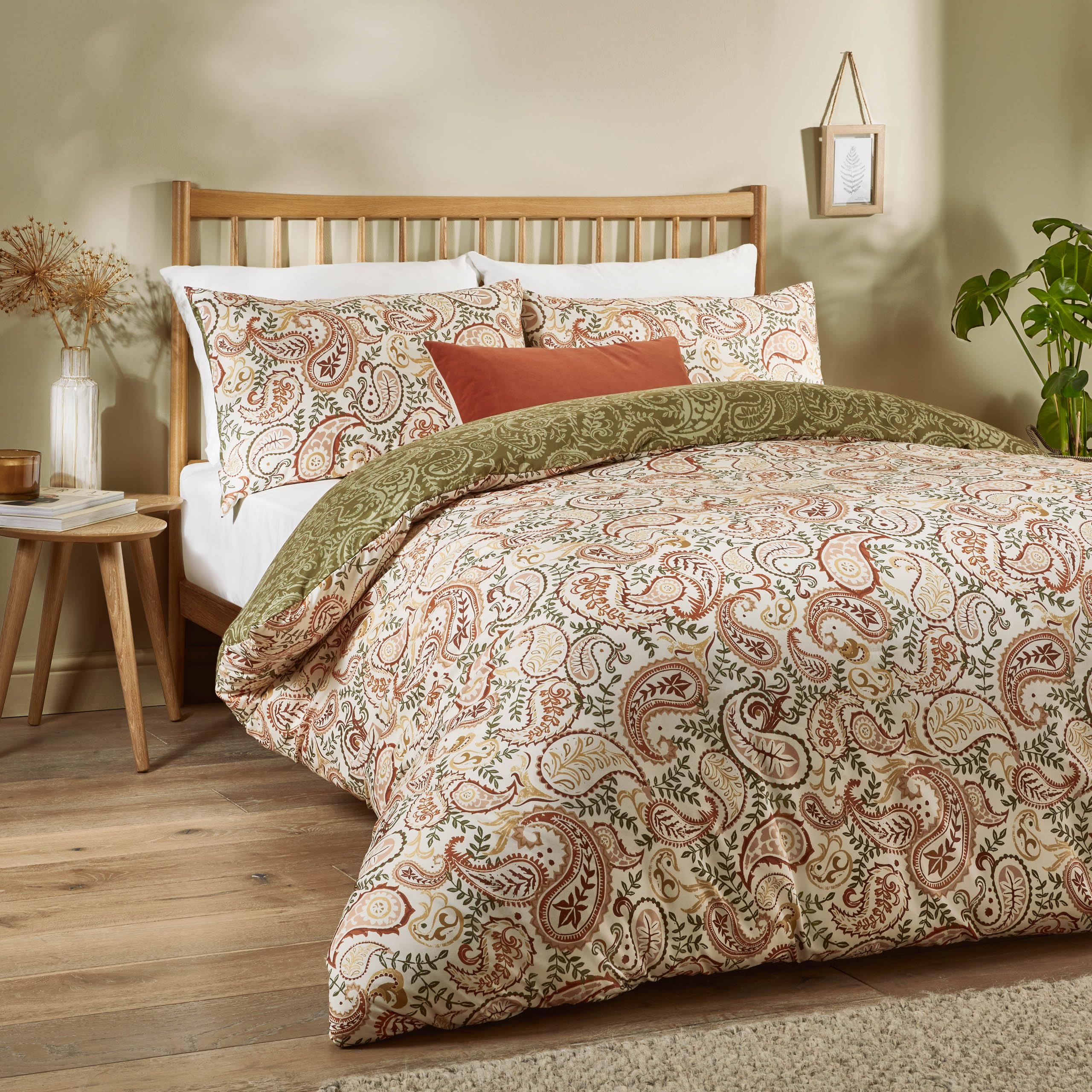 Duvet Day Anika Paisley Printed Soft Touch Duvet Cover Set - Single
