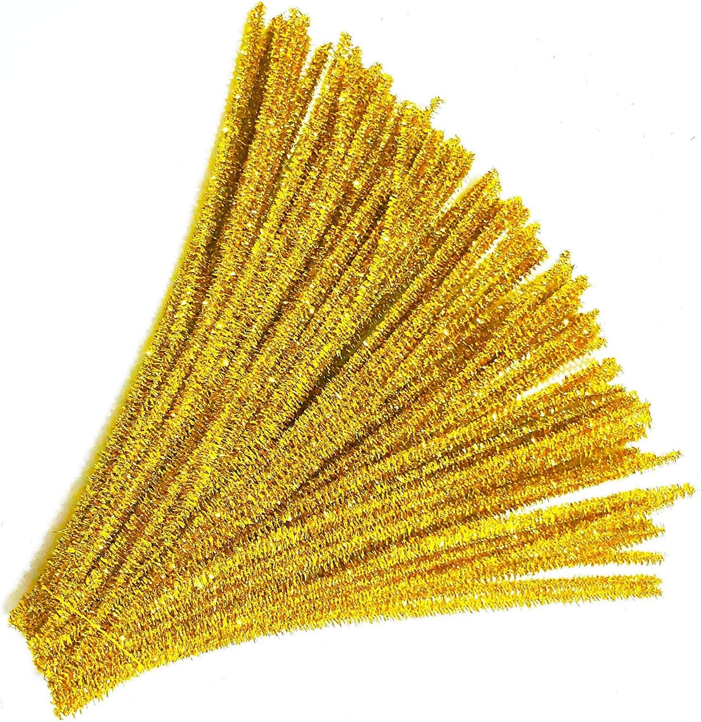 Sparkle Pipe Cleaners 25 Pcs, Chenille Stems for DIY Crafts Decorations Creative School Projects (6 mm x 12 Inch)