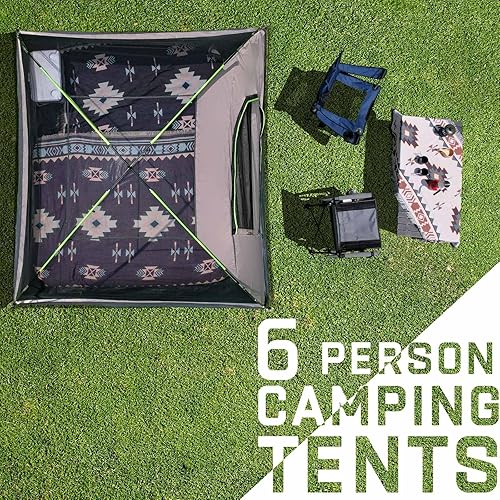 Miniatura 8 de Happy Travel Camping Tent, 46 Person Dome Tents for Camping with Rainfly, Waterproof Clip Easy Setup Portable Family Tent with Mesh Windows, 20%