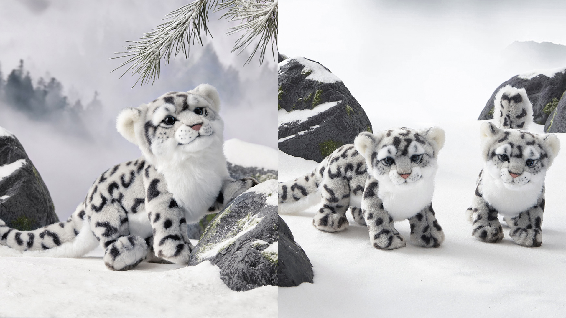Amazon.com: keaiart-ly 栩栩如生的雪豹毛絨玩具,可愛的雪豹填充動物