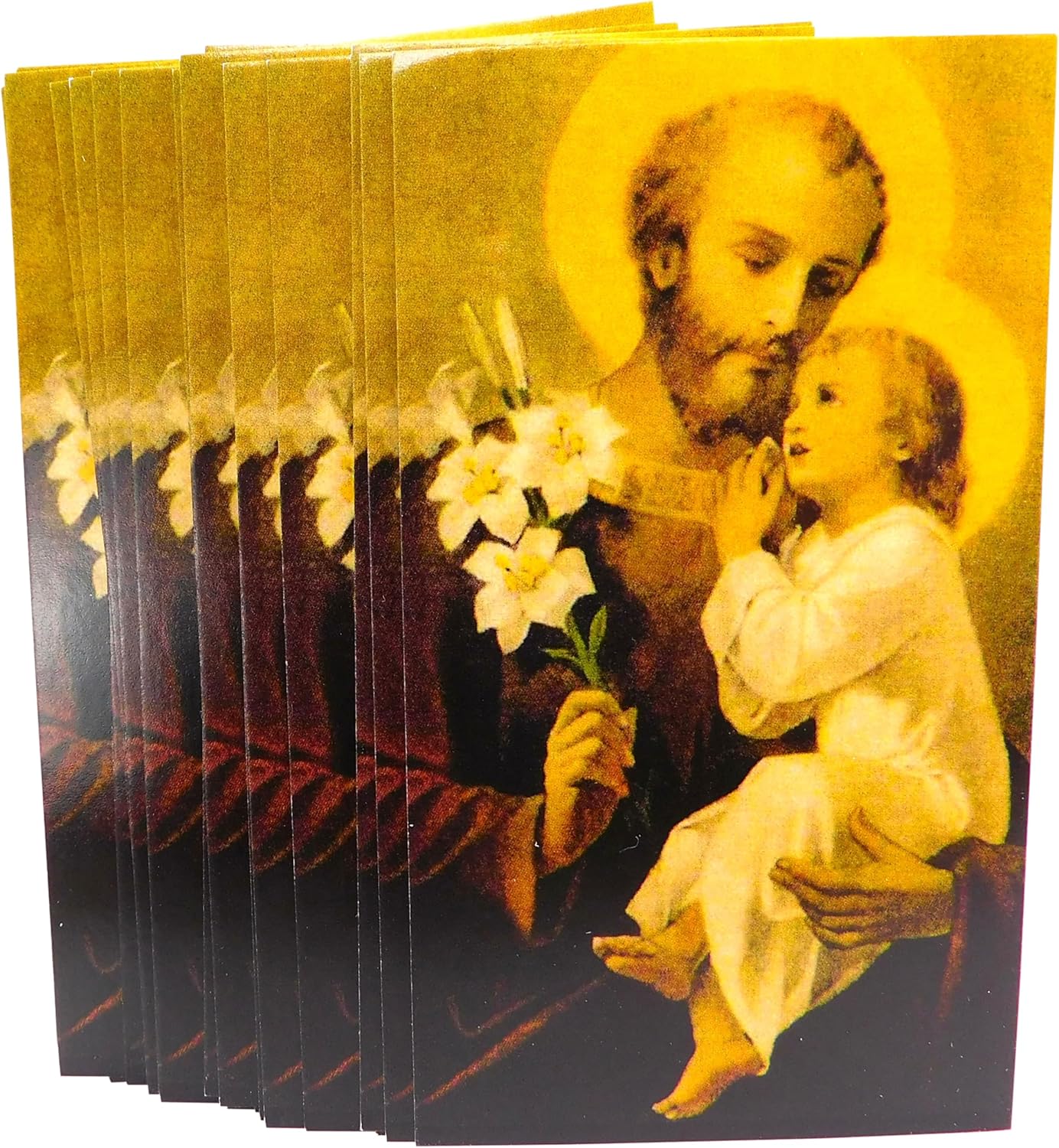 Westmon Works St Joseph Home Protection Prayer Holy Card Bulk Bundle Pack Patron Saint of Fathers and Real Estate Agents Made in the USA, Set of 24 - Image 2