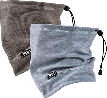 MCTi Adjustable Neck Warmer, Windproof Face Mask Ski Neck Gaiter Scarf