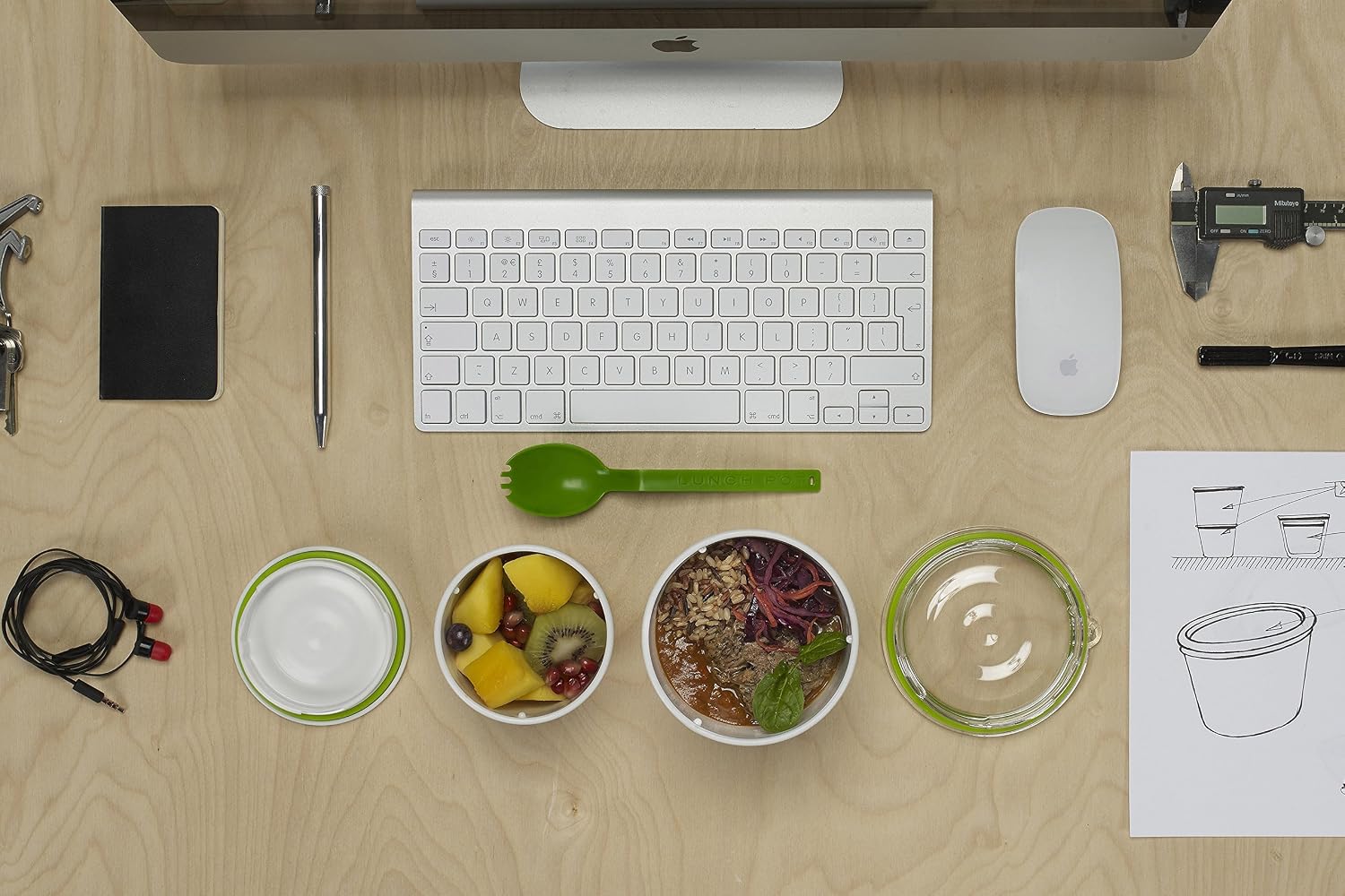 Black+Blum - Lunch Pot - Black / Red