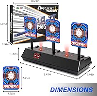 Vista 7 de KKONES Electric Scoring Auto Reset Shooting Digital Target for Nerf Guns Shooting Target