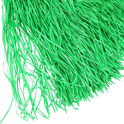 Miniatura 3 de Fovths Luau - Falda de mesa de hierba natural de 9 pies x 29.5 pulgadas, falda de mesa hawaiana para decoraciones de fiesta hawaiana tropical, Verde