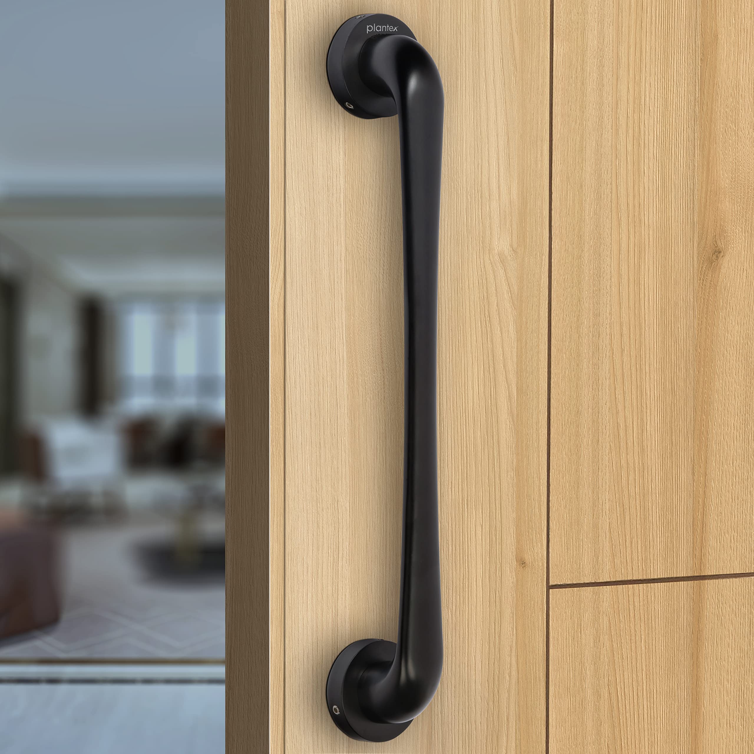 Plantex Polo 14 inches Door Handle for Main Door/Handle for Glass Door/Wooden/Push and Pull Operations/3 Years Warranty (Rich Brass Antique - Big) — Amazon image 12