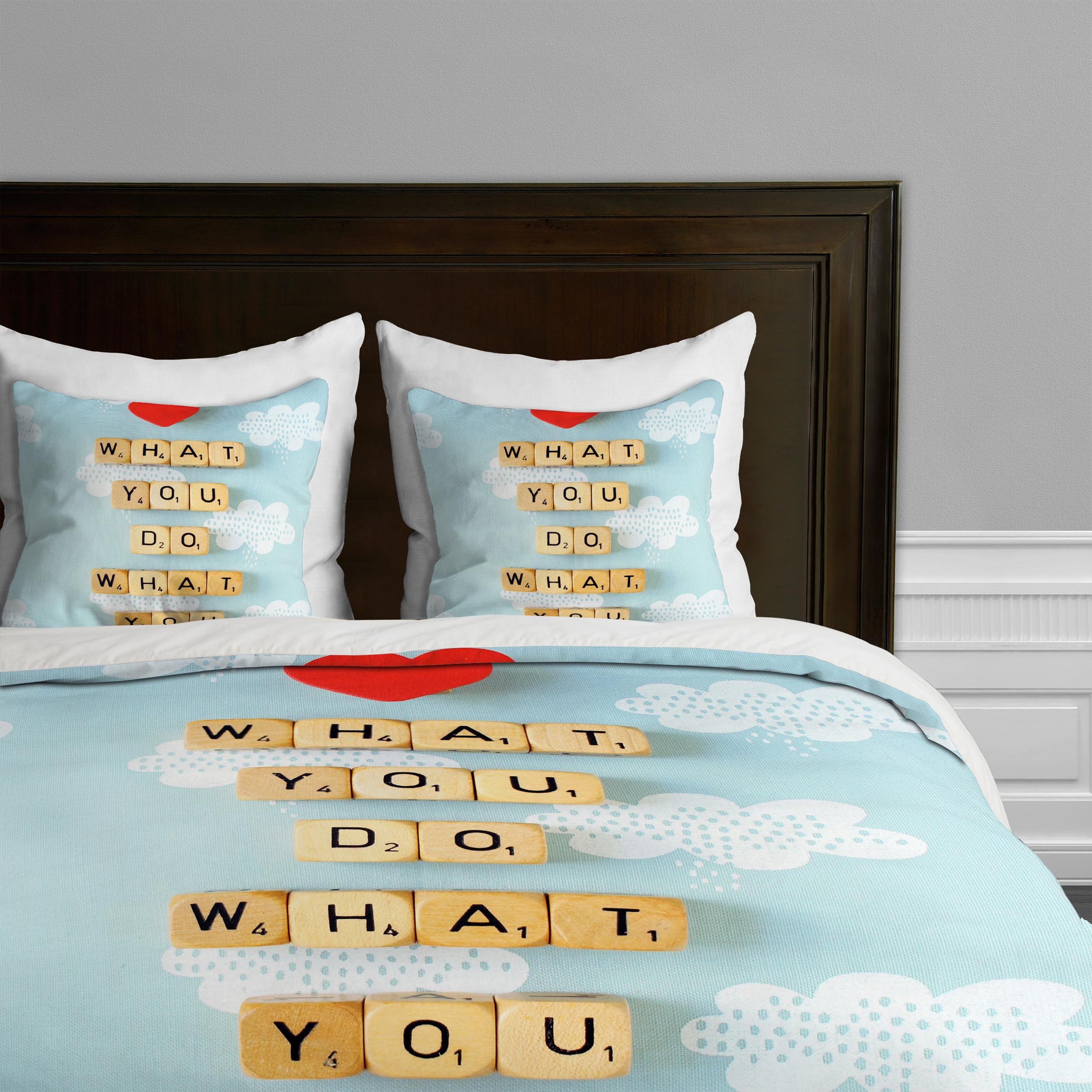 Funda de edredón individual con diseño Happee Monkee Love What You Do para cama juvenil