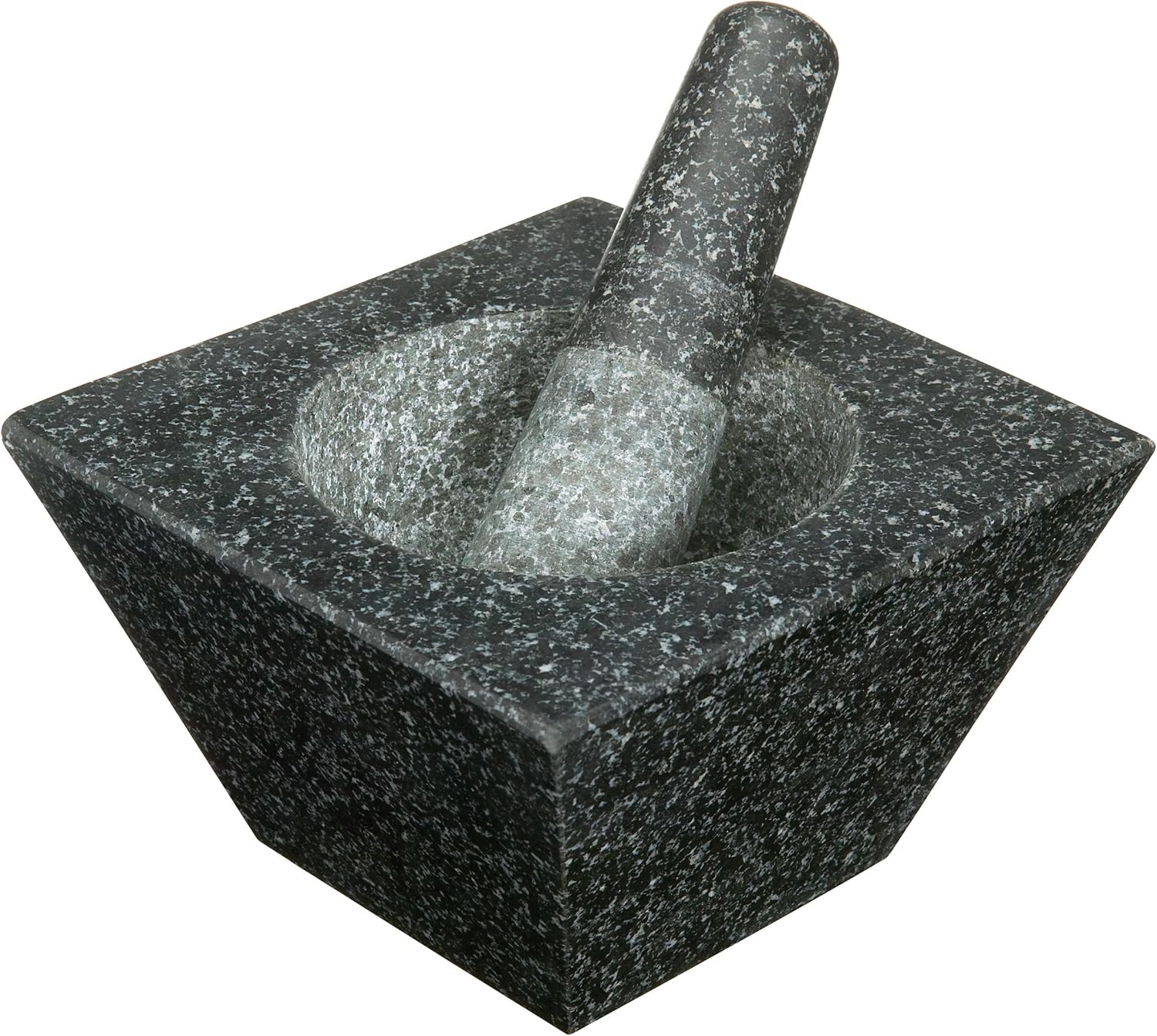 MasterClass KCJOMPSQ HeavyDuty Granite Pestle and Mortar, 19 x 19 x 12