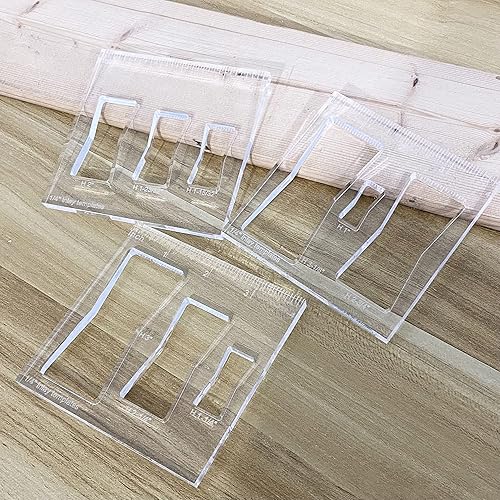 Miniatura 4 de Plantilla de enrutador 9 en 3 para carpintería, decorativa y enrutadora y decorativa, kit de plantilla de plantilla de enrutador de pajarita,