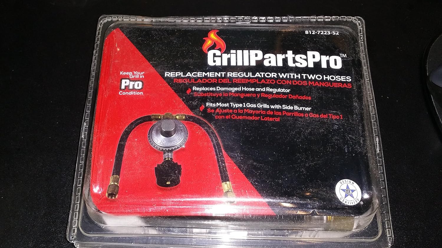 GrillPartsPro 8127223S2 Replacement Regulator with 2 Hoses Patio, Lawn & Garden