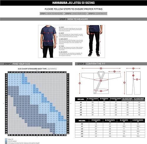 Miniatura 9 de Hayabusa Jiu Jitsu Gi de tejido perlado ultraligero