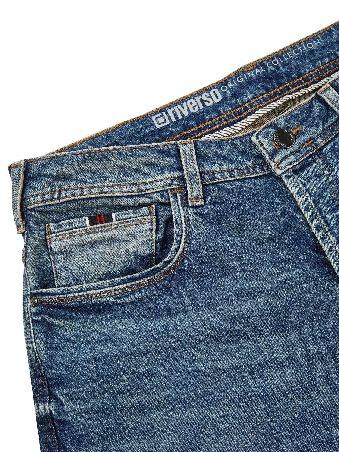 riverso Jeans Herren Stretch Bootcut RIVAlan Jeanshose Hose Denim Blau | Schwarz 29 30 31 32 33 34 36 38 40