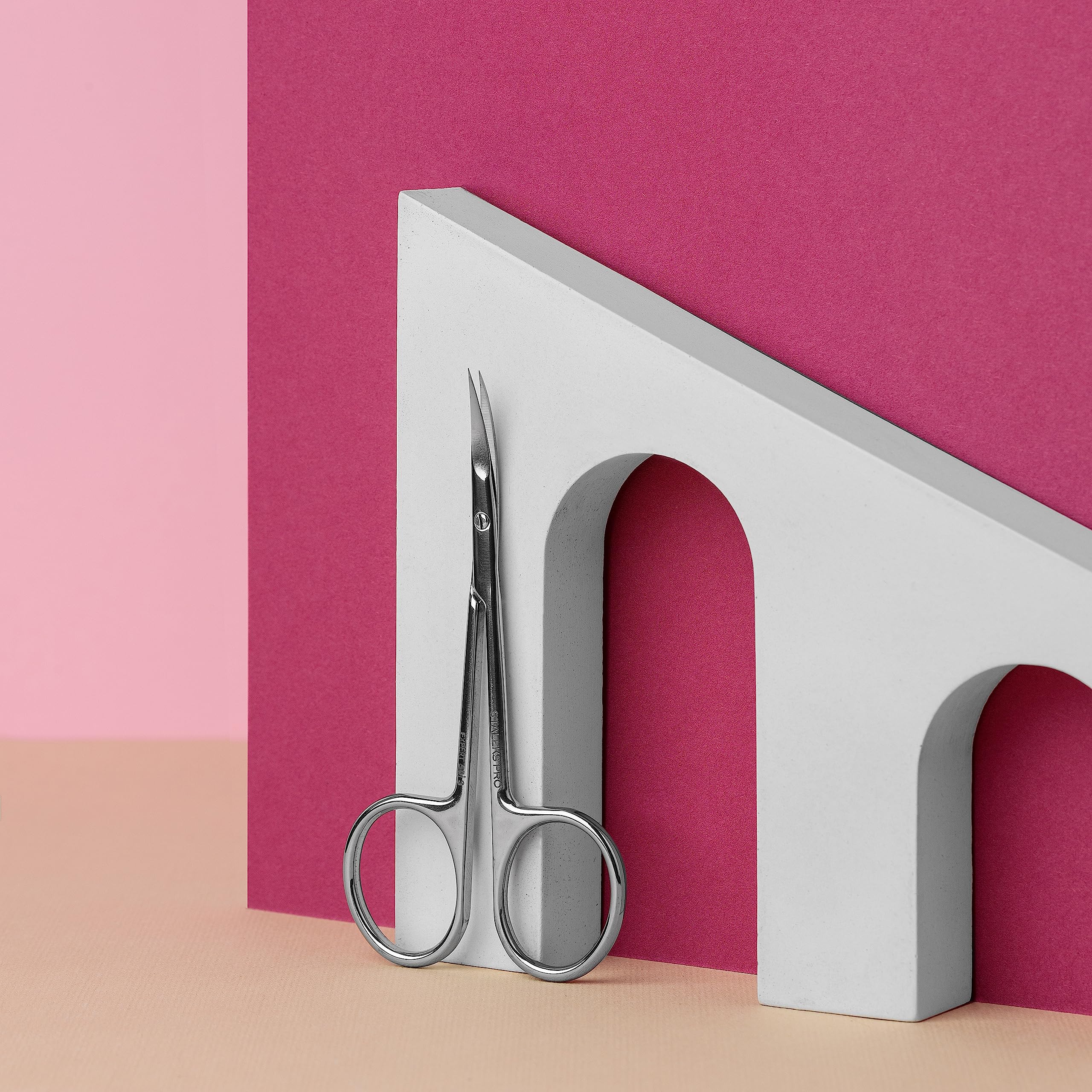STALEKS PRO Professional Cuticle Scissors Precise and Safe Ergonomic Rings Stainless Steel Expert SE-50/3 - Image 4