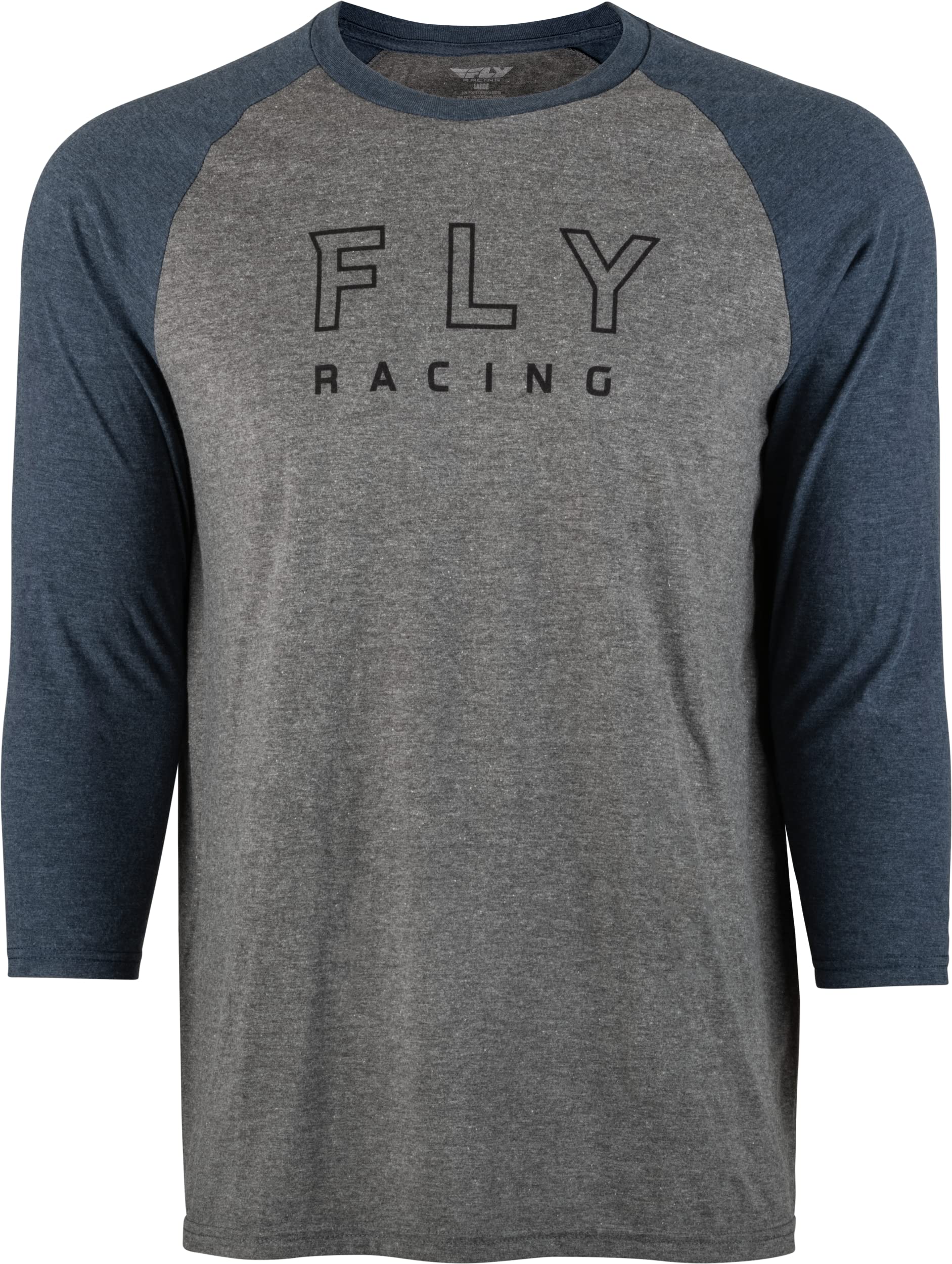 Fly Racing 352-4001M Fly Renegade 3/4 Sleeve Tee Grey Heather/Navy Md