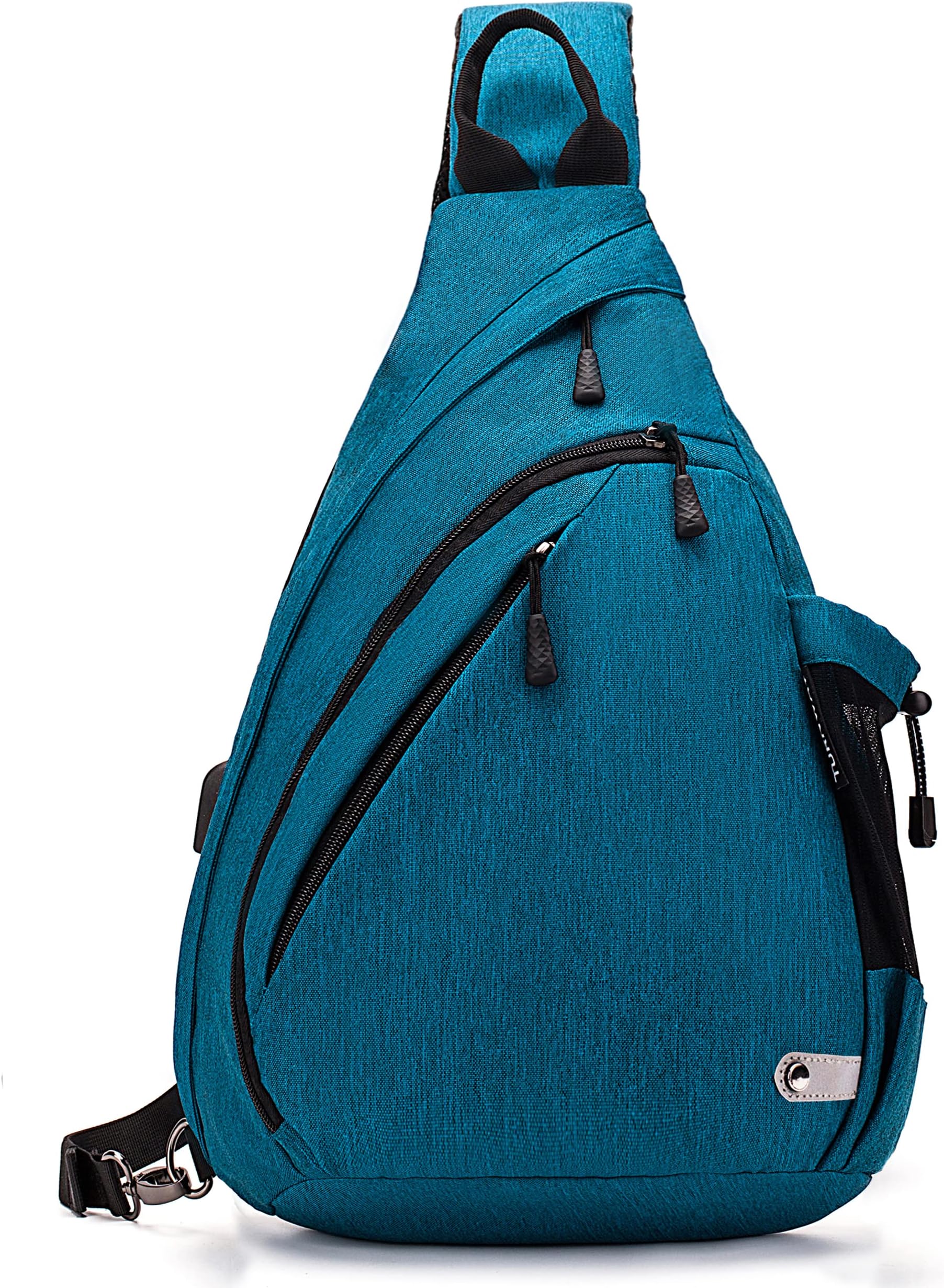 TurnWayWater-Proof Sling bag/Crossbody Backpack/Shoulder Bag with USB Charging Port for Travel, Hiking, Cycling, Camping