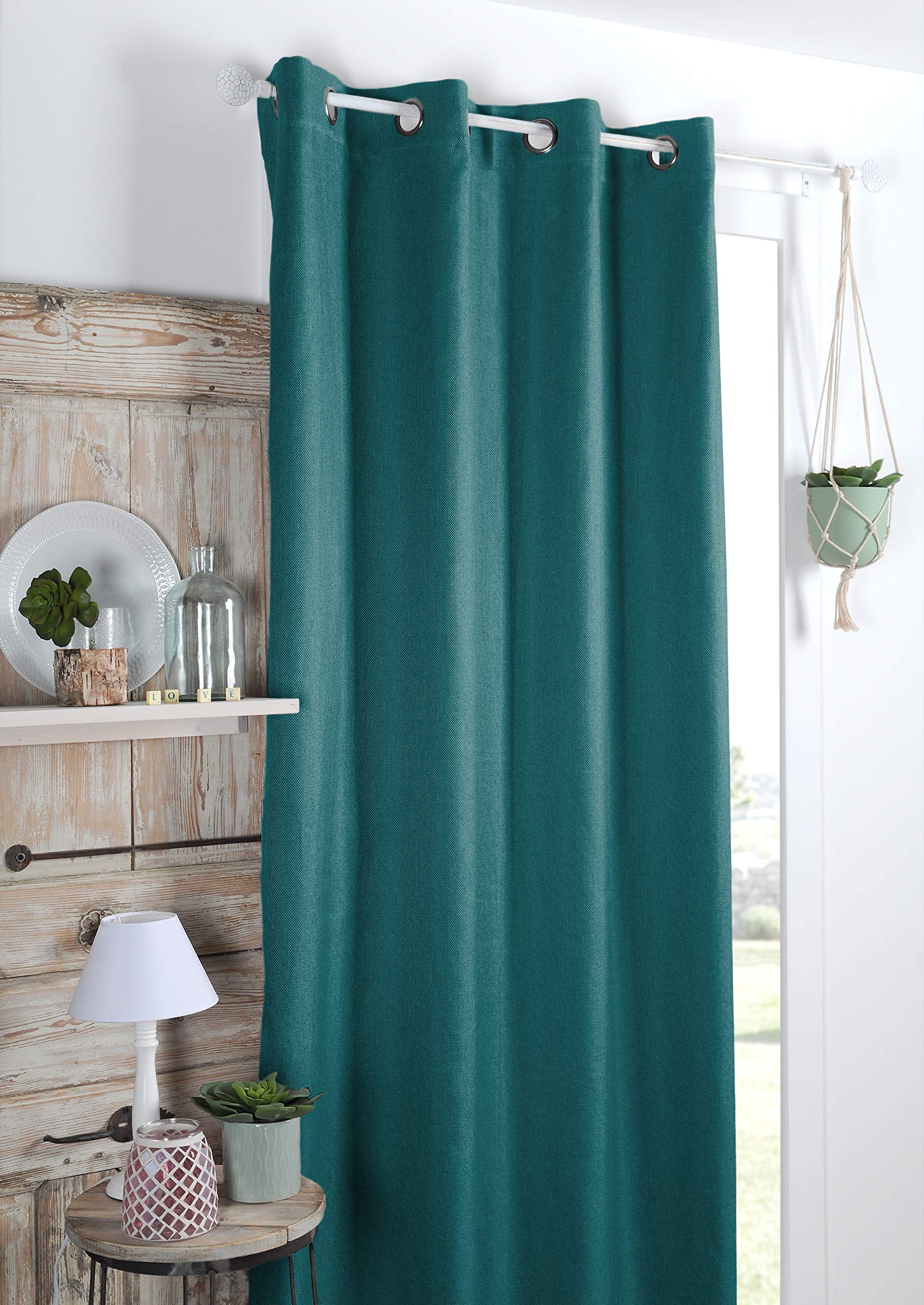 Stof - Tenda oscurante - Copenaghen con occhielli per soggiorno o camera da letto - Dimensione 140 x 260 anatra - Tenda per finestra o spogliatoio oscurante e isolante - Ideale per casa