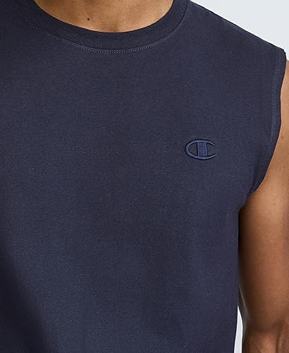 Miniatura 3 de Champion Camiseta sin mangas para hombre, camiseta muscular clásica con gráfico, camiseta sin mangas para hombre (Regular o Grande y Alto)