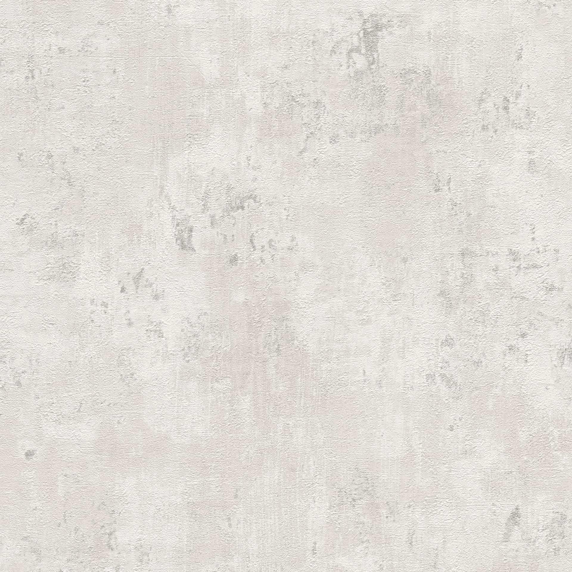 Livingwalls Tapeta przemysłowa 396706 – wysokiej jakości tapeta beton w kolorze białym z efektem metalicznym w kolorze srebrnym – tapeta ścienna o wyglądzie tynku na 10,05 m x 0,53 m – Made in Germany