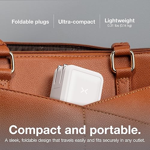 Miniatura 6 de NOCO XGrid X65 Cargador USB-C de 65 W - Adaptador de corriente GaN de doble puerto con PD 3.0, QC 4.0+ y PPS - Carga rápida con distribución