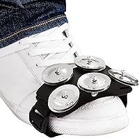 Vista 6 de Meinl Percussion CFT5-BK Pandereta de pie de cajón con jingles de acero, color negro