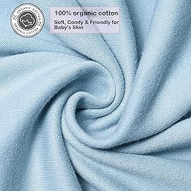 AugTwig Baby Swaddle,Sleep Sack 6-12 Months,Adjustable Wearable Transition Blanket,Miracle Swaddles for Babies Large,100% CottonCyan