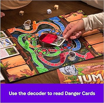 Spin Master Games, Jumanji 30th Anniversary Edition, The Classic Thrilling Adventure Family Board Game Based on the Action-Comedy Movie, Updated Jungle Challenges, 2-4 Players, for Ages 6 & Up