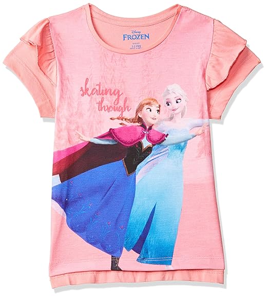 Frozen By Kidsville Regular fit Girl T-Shirt