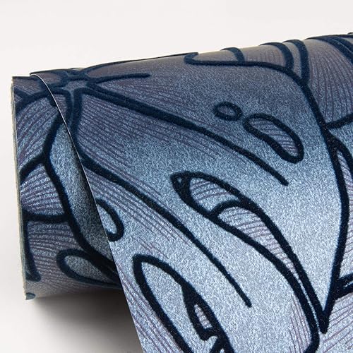 Vista 4 de Scott Living 2964-87342 Papel pintado Balboa Indigo Botánico