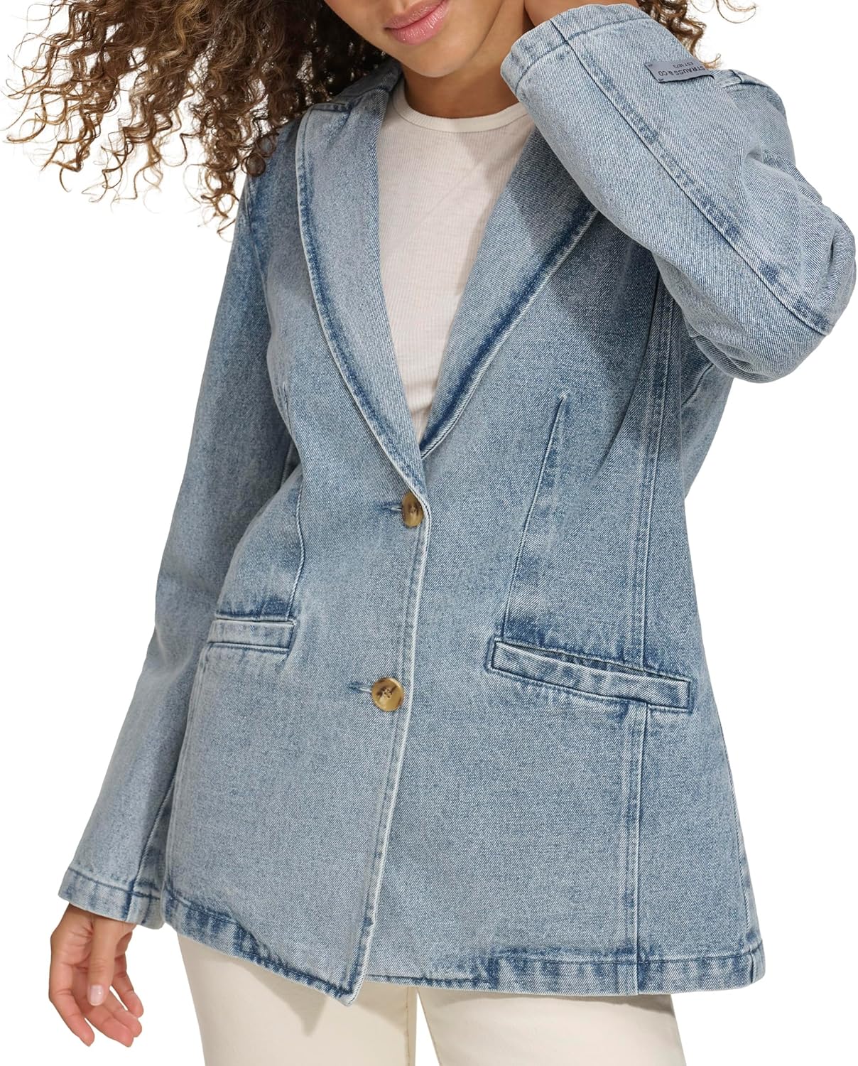 Levi's Womens Levi's Women's Denim Single Breasted Blazer - Image 5