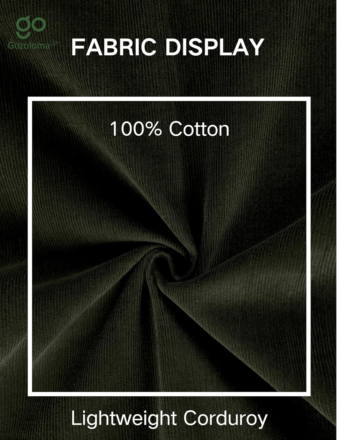 Gozoloma Womens Lightweight Corduroy Wide Leg Barrel Pants Casual Baggy Elastic Waisted Palazzo Pants with Pockets - Image 3