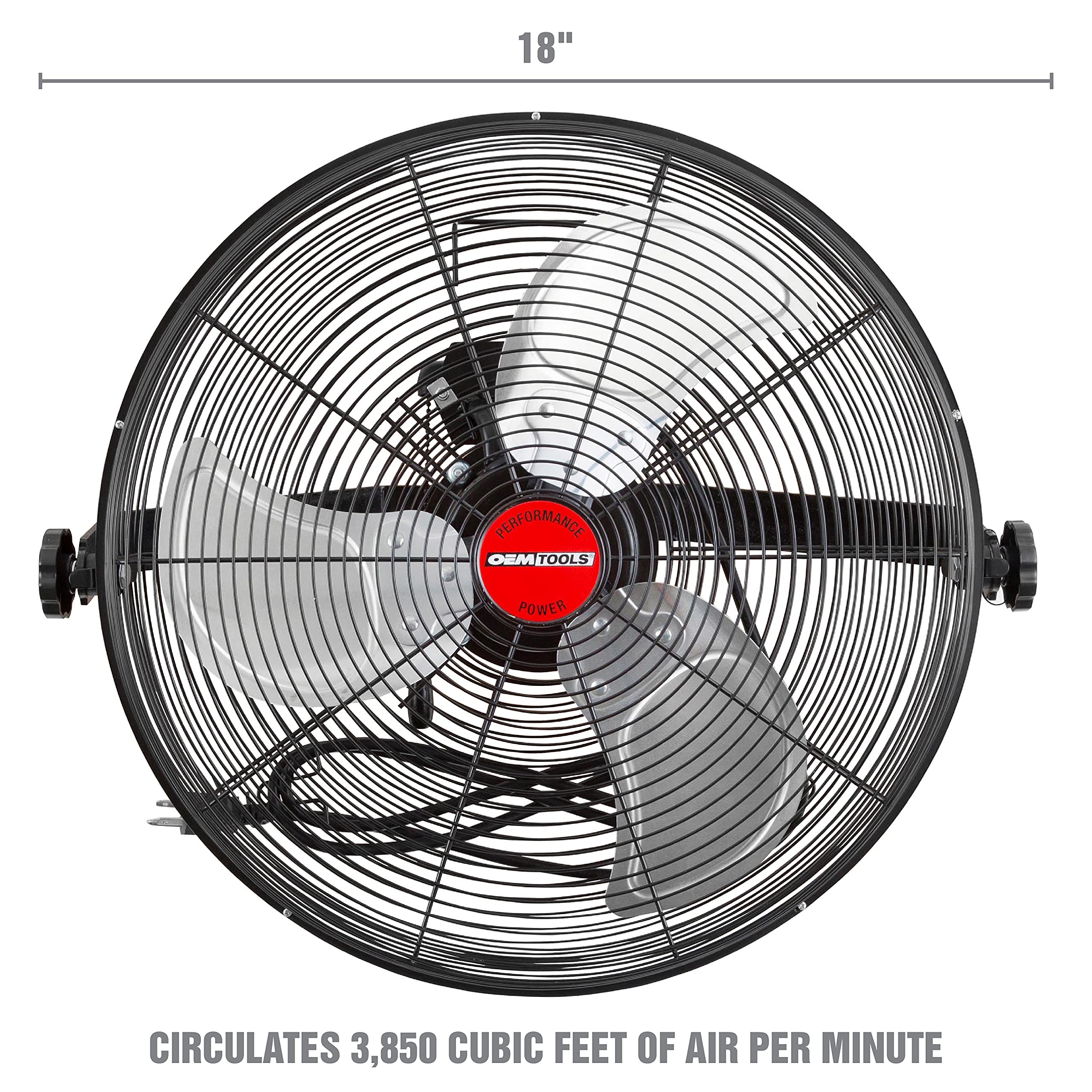 Buy OEMTOOLS OEM24895 18 Inch Workstation Fan, 3853 CFM Max. Industrial