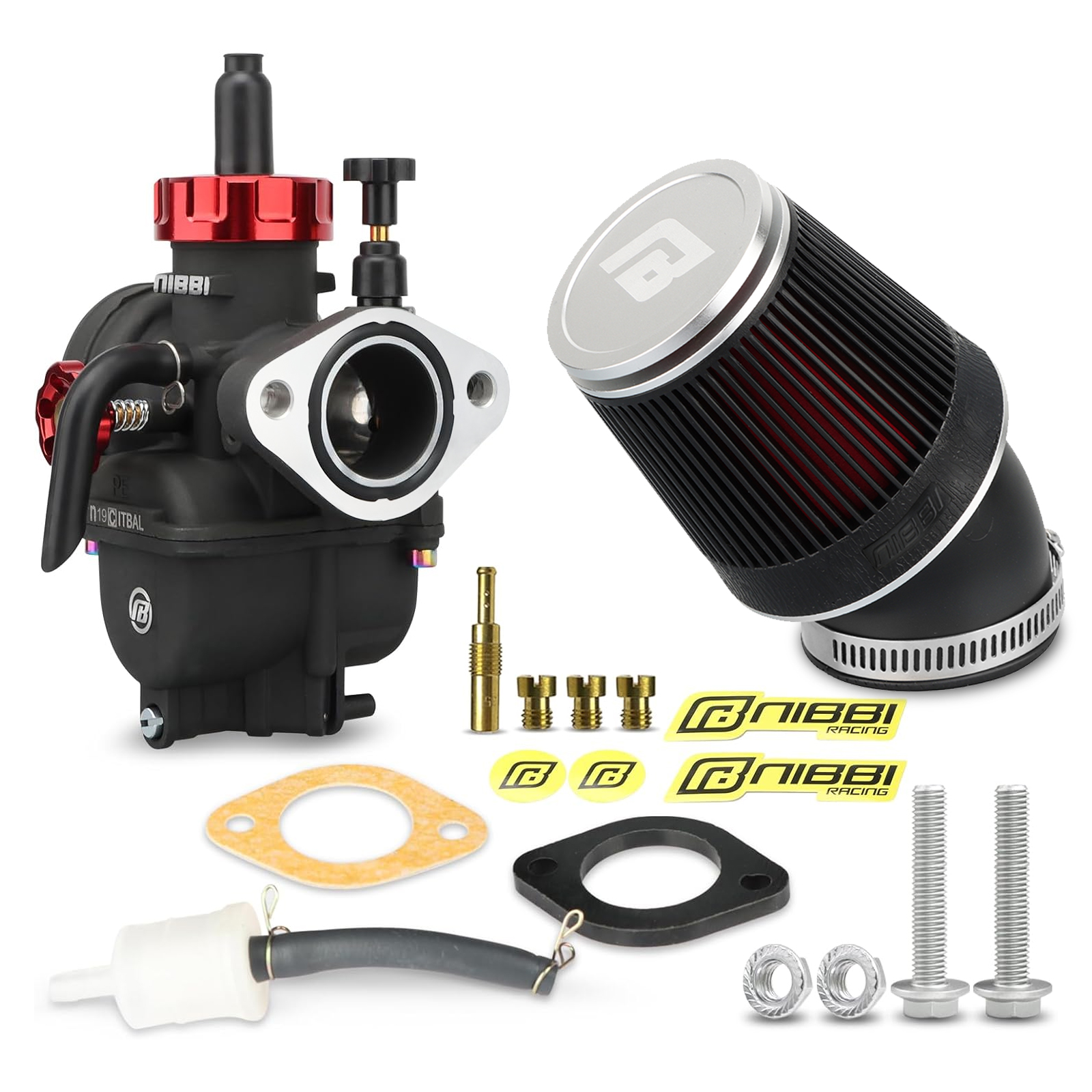 Amazon.com: NIBBI 17mm Carburetor Performance Kit, PE17FL Carb
