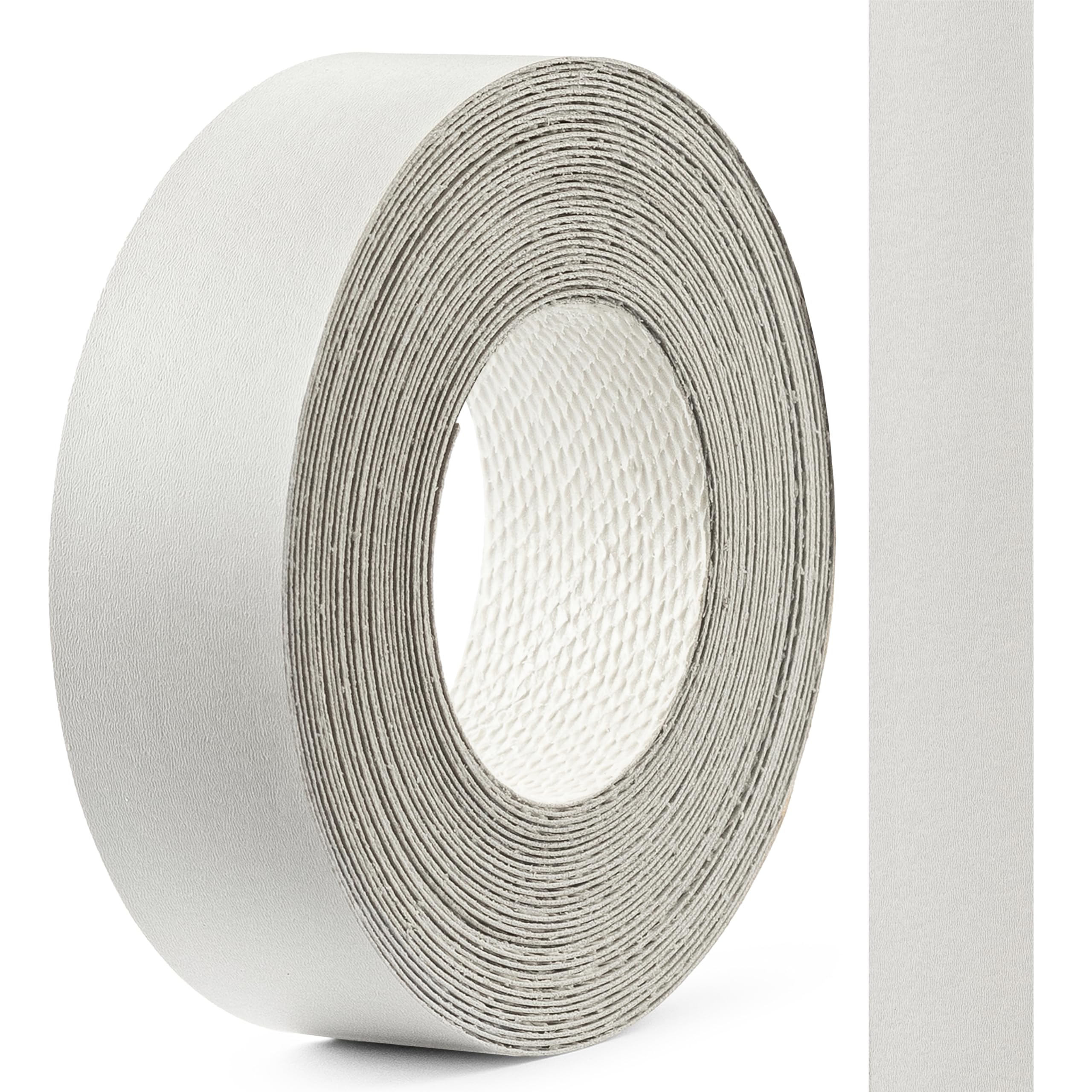 FOLDECOR White Hotmelt Melamine Edge Banding Tape 21mm x 5m, Iron on Edge Trim Strip for Furniture, Cabinets, Shelves & Panels, Easy to Apply & Cut