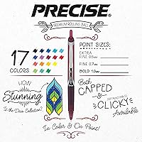 Vista 4 de Pilot, Precise V10 RT - Bolígrafos recargables y retráctiles, punta gruesa de 0.039 in, morado, paquete de 12