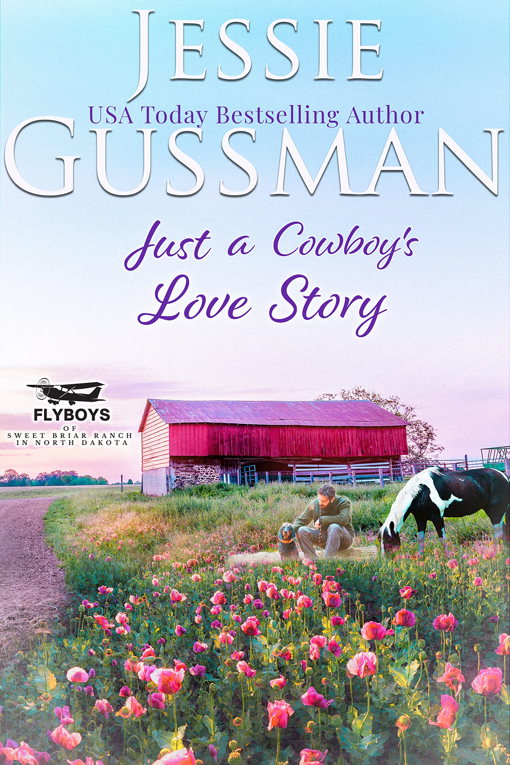 Just a Cowboy's Love Story (Sweet western Christian romance book 5) (Flyboys of Sweet Briar Ranch in North Dakota)